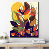 Painting by Numbers for Children Abstract Flowers i